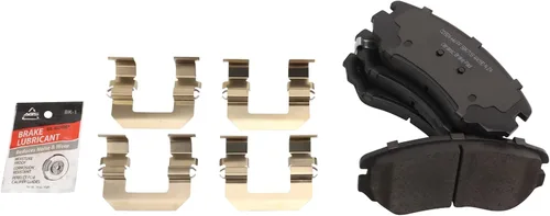 Vista 4 de TRQ Kit de pastillas de freno delantero y rotor, kit químico de freno, pastillas de freno de cerámica compatible con Kia Soul 2010-2011
