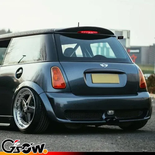 Vista 6 de Luz de Freno LED de 3ra Posición con Lente Transparente para MINI Cooper R50 R53 1ra Gen 2002-2006, [Bandera Union Jack del Reino Unido] 8 LED Rojos