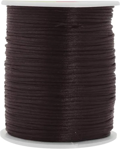 Vista 76 de Mandala Crafts Cordón de satén de cola de rattail de 0.02 in para nudos chinos de macramé