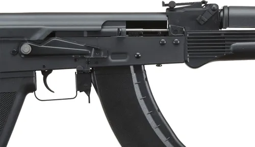 Vista 5 de Lancer Tactical AK KR-103 Airsoft AEG Rifle con Triángulo Airsoft Stock (Color: Negro)