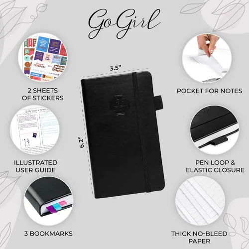 Vista 2 de GoGirl Planificador y Organizador para Mujeres – Planificador Semanal de Tamaño de Bolsillo, Diario de Objetivos y Agenda para la Gestión del Tiempo