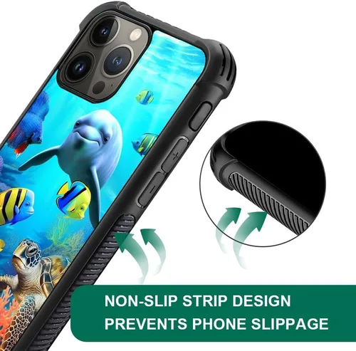 Vista 697 de Funda compatible con iPhone 15, diseño de elefantes africanos, diseño increíble a prueba de golpes, antiarañazos, carcasa trasera de policarbonato