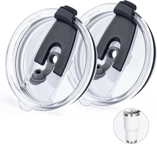 Vista 9 de Tapas de Repuesto para Vaso Delgado de 20 oz, Paquete de 2, Se Ajustan a Vasos con Diámetro Interior de 2.74 a 2.76 PULGADAS, Tapas para Vaso a