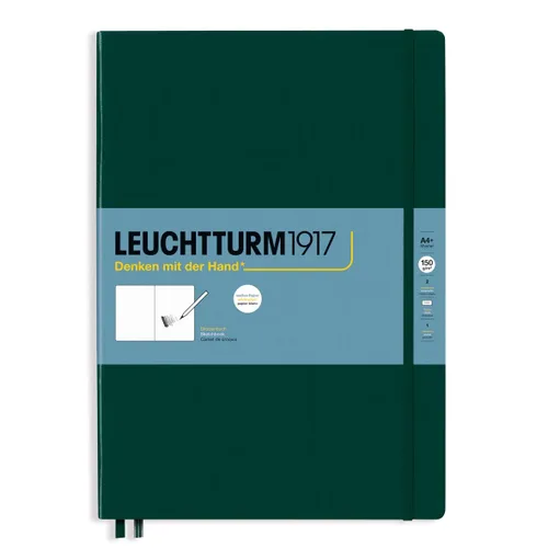 Vista 25 de Leuchtturm1917 - Medium A5 Hardcover Sketchbook (Black) - 112 Pages of 150g/m² Paper Negro