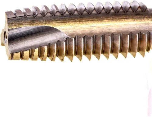 Vista 3 de MaxTool 7/16-14 Taps de punta espiral HSS M2 Rosca Grifos 14 TPI completamente tierra mano derecha; SPF02W01R28