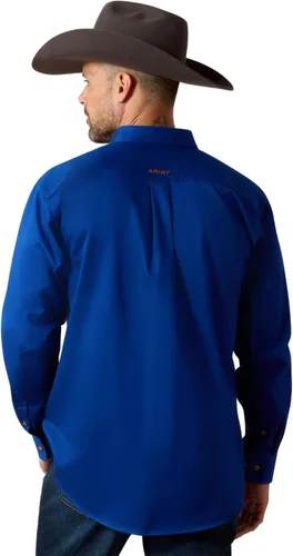 Vista 2 de Ariat Camisa de sarga con logotipo del equipo para hombre