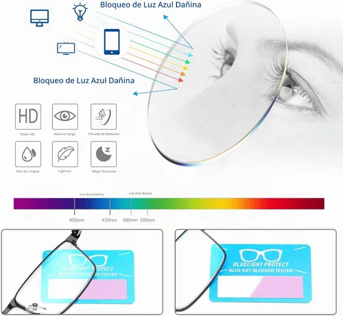 Vista 4 de NaNaKo 3 Pack Reading Glasses for Men, Lightweight Blue Light Blocking Metal Frame Mens Readers