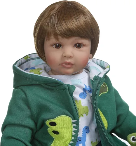 Vista 8 de iCradle Angelbaby Muñecas Reborn de 24 pulgadas de bebé recién nacido, gemelos, niños y niñas, muñecas de silicona suave de la vida real para niños