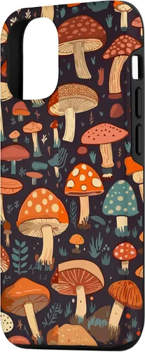 Vista 2 de Funda de coleccionista de hongos con patrón Groovy para iPhone 14