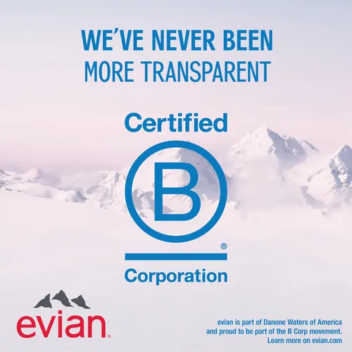 Vista 7 de Evian Agua de manantial natural, botella de 1 L, 12