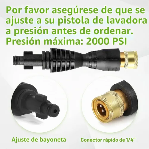 Vista 3 de FIXFANS Adaptador para pistola de lavado a presión, compatible con Ryobi