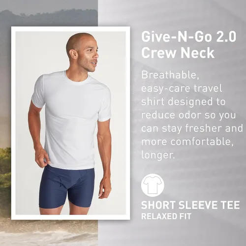 Vista 2 de ExOfficio Men's Give-N-Go 2.0 Crew Neck - ExOfficio Travel Undershirt for Men, Breathable and Durable, Easy Clean