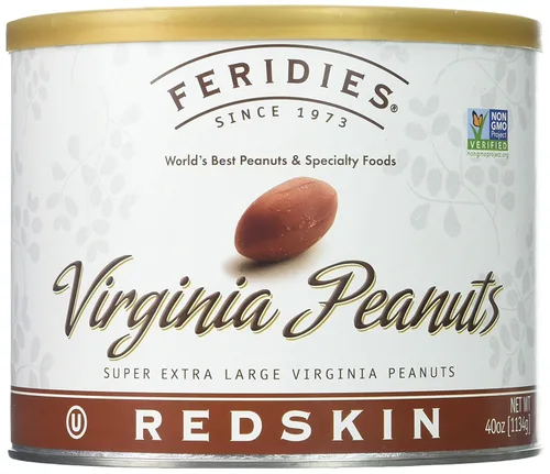 Vista 7 de FERIDIES Cacahuetes Gigantes Extra Grandes de Virginia Tostados con Miel, Lata al Vacío de 18oz, Aperitivo Gourmet 18oz (Paquete de 1)