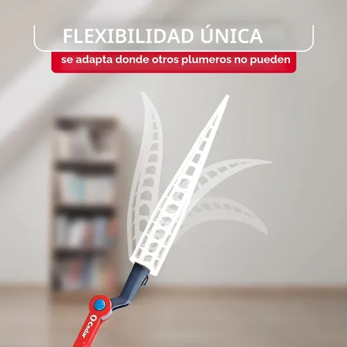 Vista 4 de O-Cedar Flex & Catch - Kit de polvo resistente con 3 recambios de plumero desechables Modelo nuevo y mejorado Mango extensible de 3 pies