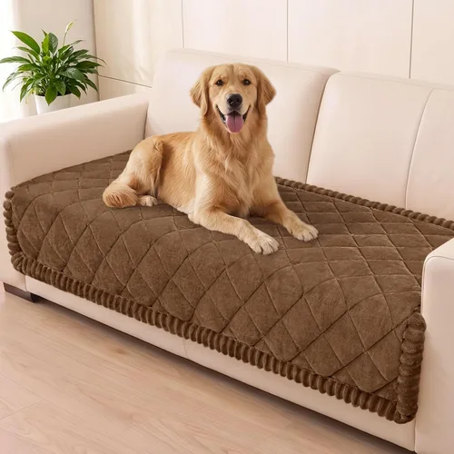 Vista 14 de Smiry Couch Cover for Dogs, Non Slip Washable Pet Sofa Protector for Large Dogs, Cats, Fuzzy Plush Sofa Covers Backrest & Armrest, Against Fur, Dirt