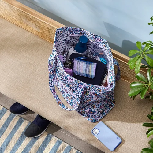Vista 8 de Bolso tote Vera de algodón para mujer