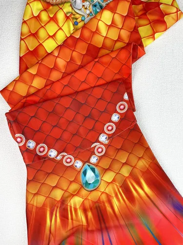 Vista 7 de DNFUN Traje de baño de sirena, sin monoaleta