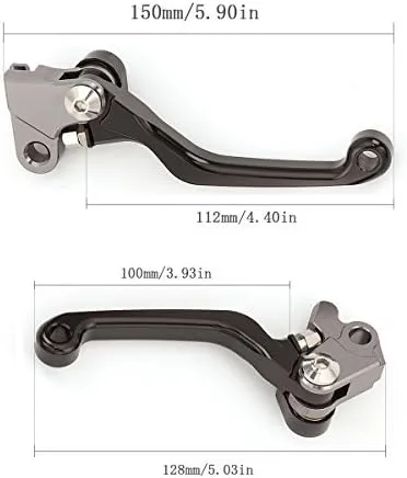 Vista 2 de Palancas de embrague de freno pivotante de aluminio CNC compatibles con YZ125 YZ250 2015-2022, YZ250F YZ426F YZ450F 2009-2023, YZ250X 2016-2023