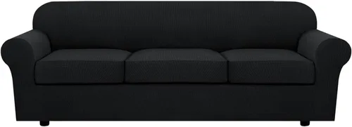 Vista 45 de H.VERSAILTEX Fundas de Sofá Elásticas para Cojines Fundas de Sofá para Muebles de Sala Fundas Protectoras