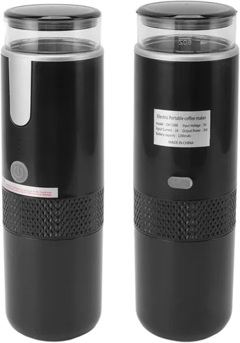 Vista 2 de Cafetera portátil compatible con cápsulas K Cup, café molido, cafetera de mano operada manualmente para acampar y senderismo