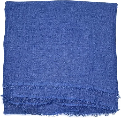 Vista 3 de 6 pañuelos para mujer, chal de algodón, cáñamo para todas las estaciones, bufanda envolvente para la cabeza, color mixto