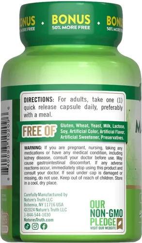 Vista 3 de Nature's Truth Óxido de magnesio 500 mg (paquete de 6)