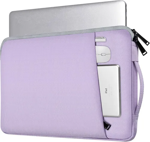 Vista 10 de Funda para portátil de 13 pulgadas para portátil de 13.5-14.4 pulgadas Surface Laptop Studio/6/5/4/3, Surface 7th de 13.8", Asus ZenBook/Dell Negro