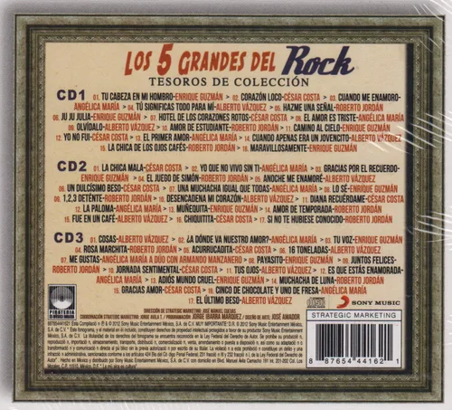 Vista 2 de LOS 5 GRANDES DEL ROCK TESOROS DE COLECCION