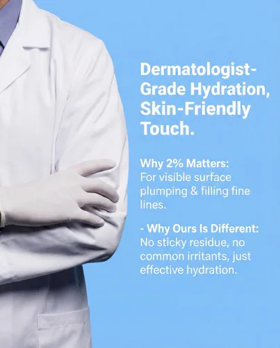 Vista 8 de Suero de ácido hialurónico – Dermatólogo desarrollado para una hidratación sin peso – Ácido hialurónico 2% y suero Na-PCA 1% para todo