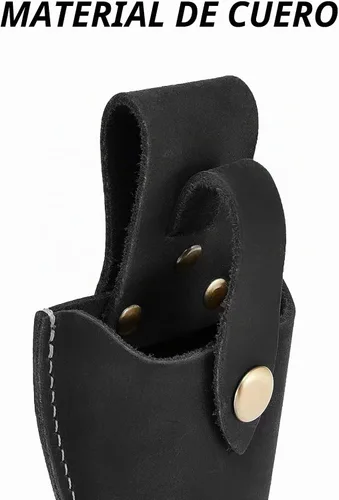 Vista 4 de Funda para alicates para cinturón, funda de cuero duradera para herramientas de jardinería, estuche para cinturón para podadoras, tijeras, alicates