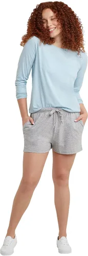 Vista 6 de Hanes Originals, jersey de algodón, pantalones cortos ajustables para mujer, 2.5 pulgadas