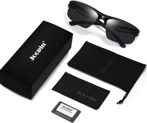 Vista 6 de Joopin Sport Sunglasses Polarized UV Protection Wrap Around Sun Glasses Shades for Men Women