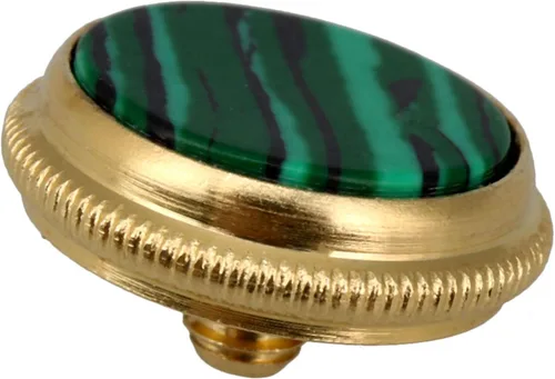 Vista 5 de Botón de dedo de trompeta verde dorado Instrumentos musicales diámetro 0.630 in piezas de repuesto paquete de 3