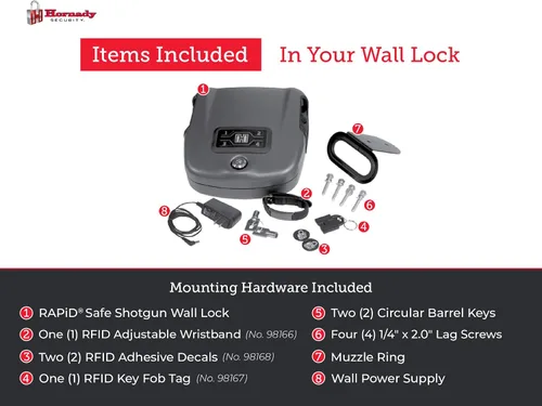 Vista 3 de Hornady - Soporte de pared rápido y seguro para pistolas largas