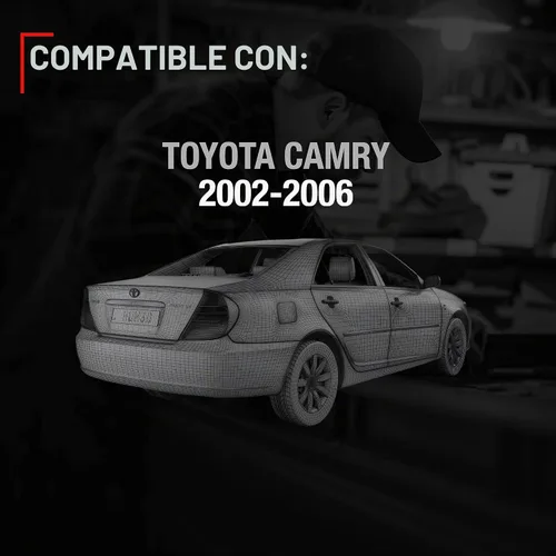 Vista 4 de Juego de repuesto para rejilla de altavoces, lado izquierdo y derecho, compatible con Toyota Camry 2002-2006, cubierta de rejilla de altavoz