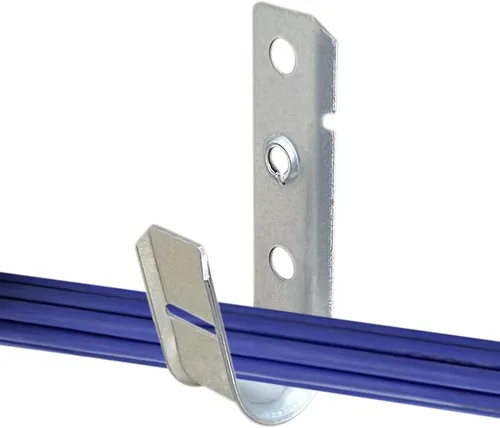 Vista 12 de Soporte de cable con gancho en J, soporte de cable de metal resistente de 2 pulgadas, ganchos en J para fijar montaje en pared a superficies