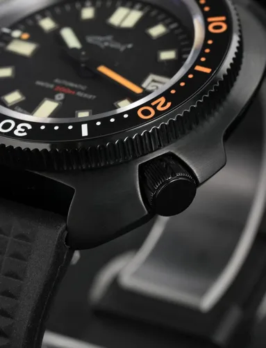 Vista 5 de TACTICAL FROG Heimdallr - Reloj automático de acero inoxidable para hombre de 1.732 in, reloj de buceo con movimiento de cristal de zafiro