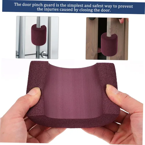 Vista 5 de ibasenice 2 sets tapón de puerta para el hogar dedo protector niño manija de puerta seguridad 2 unids*2