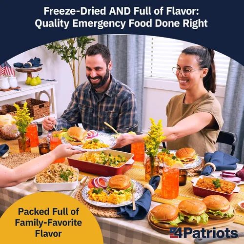 Vista 4 de 4Patriots Kit de Alimentos para Supervivencia de 1 Año: Suministro de Alimentos de Emergencia Diseñado para Durar 25 Años, 2,752 Porciones