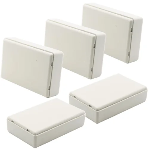 Vista 20 de Zulkit 12 cajas de proyecto de plástico ABS para proyectos eléctricos, caja de conexiones pequeña, color blanco, 2.17 x 1.28 x 0.79 pulgadas