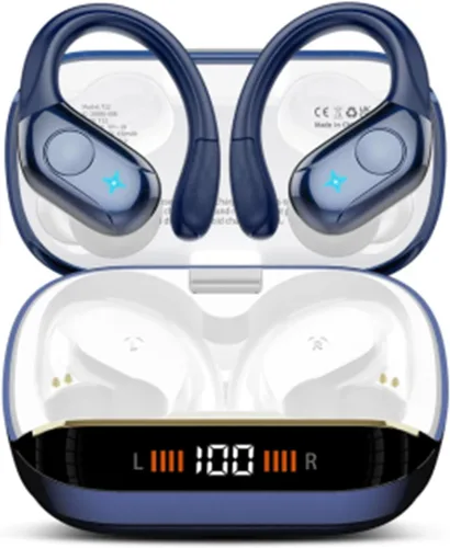 Vista 9 de Auricular Inalámbrico, Auriculares Bluetooth 5.4 de 75Hrs IP7 Impermeables para Deporte, Auriculares Inalámbricos para Correr con ENC Cancelación