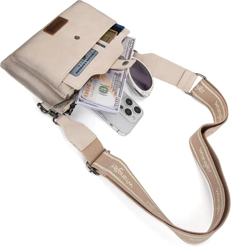 Vista 3 de Wrangler - Cartera delgada y minimalista de cuero para hombre y mujer