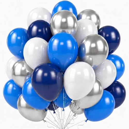 Vista 31 de Globos negros y dorados de graduación con globos de aluminio de graduación, globos metálicos de color negro, blanco, arena, beige, dorado