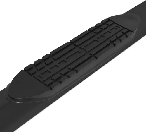 Vista 2 de Raptor Series Estribos escalones de 5 pulgadas de aluminio negro de estilo ovalado compatible con Bronco 21-25 4 puertas