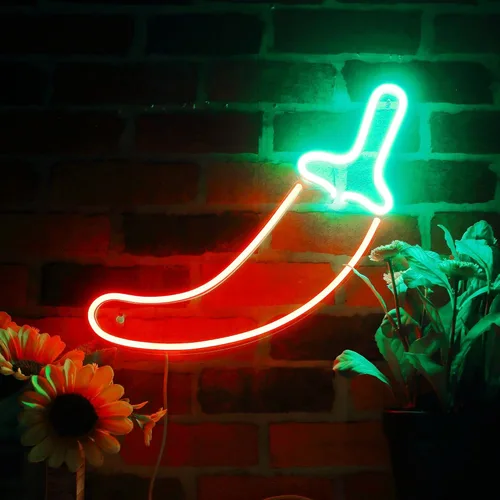 Vista 3 de ADVPRO Red Pepper Flex Silicone LED Neon Sign - Blue - st16s42-fnu0405-b