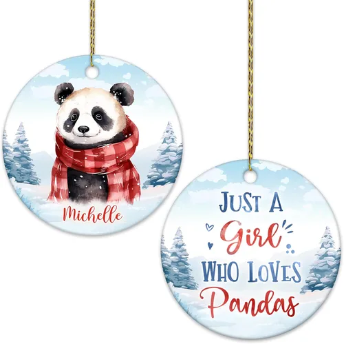 Vista 15 de Hyturtle Adorno de Navidad personalizado, con nombre personalizado, círculo de cerámica, para amantes de las abejas, decoración de árbol, regalo