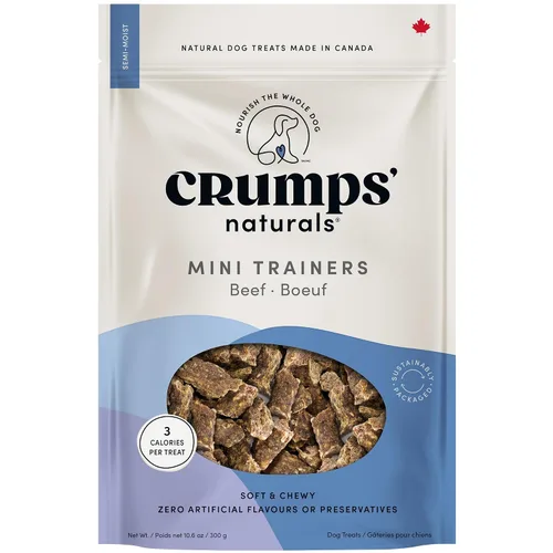 Vista 15 de Crumps' Naturals Mini entrenadores de carne de res semi húmeda 4.7oz