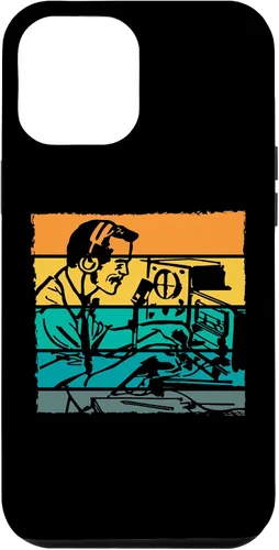 Vista 24 de iPhone 12 mini Retro Radio Vintage Broadcast Ham Radio Case