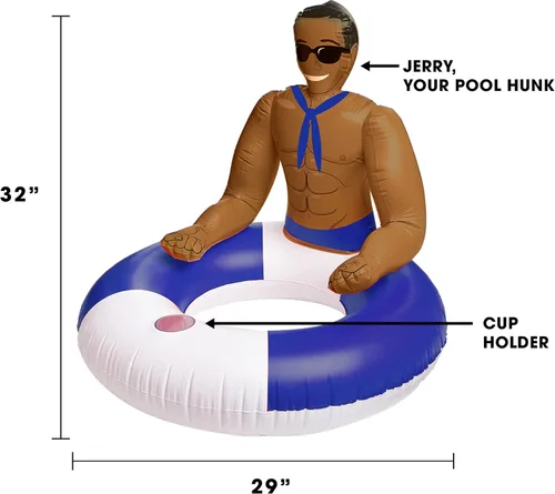 Vista 3 de Drinking Buddies Pool Hunk Ring - Salvavidas