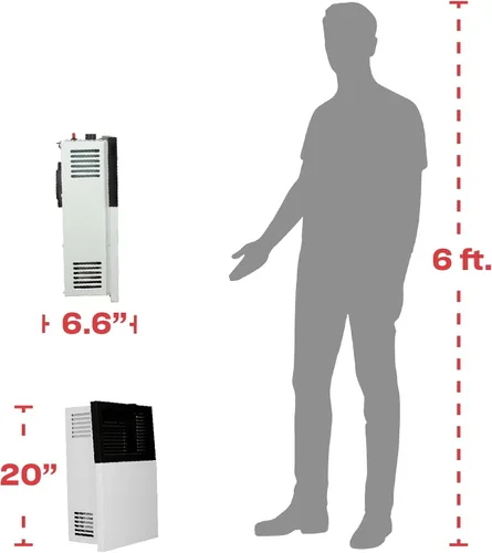 Vista 2 de Ashley Hearth DVAG8N - Calentador de pared de gas natural con ventilación directa